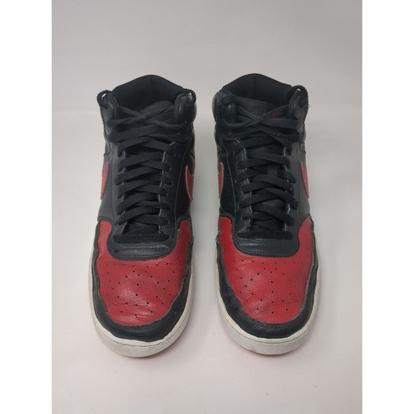 Men\'s Nike Court Vision Mid Black‎ University Red White | Size 12 DM8682-001 main image 5